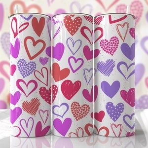 20 Oz Customizable Straight Tumbler with Sliding Lid and Clear Plastic Straw